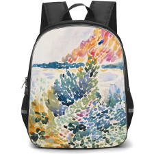 Casely Art Pattern School Backpack StudentPack - Casely Cap Negre Yoga Poster
