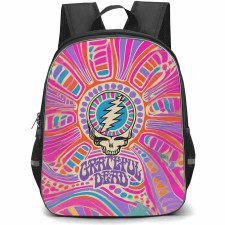 Casely Art Pattern School Backpack StudentPack - Casely Grateful Dead Skull Classic Art Poster