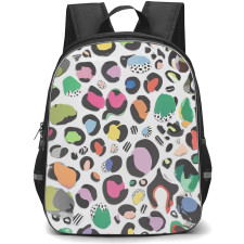 Casely Art Pattern School Backpack StudentPack - Casely Party Animal Rainbow Leopard Print Poster