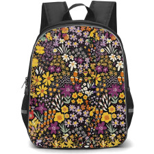 Casely Art Pattern School Backpack StudentPack - Casely Plum Floral Art Poster