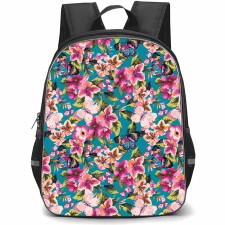 Floral Pattern Art School Backpack StudentPack - Floral Pattern Blooming Bliss Art Poster