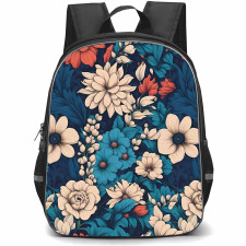 Floral Pattern Art School Backpack StudentPack - Floral Pattern Blossom Blend Art Poster