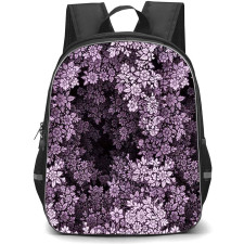 Floral Pattern Art School Backpack StudentPack - Floral Pattern Lavender Lace Poster