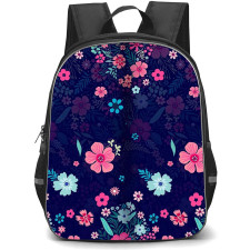 Floral Pattern Art School Backpack StudentPack - Floral Pattern Artistic Los Flower Poster