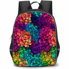 Floral Pattern Art School Backpack StudentPack - Floral Pattern Rainbow Blooms Poster