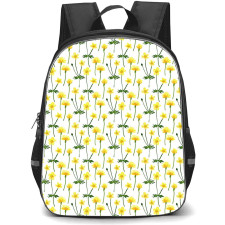 Floral Pattern Art School Backpack StudentPack - Floral Pattern Wild Herbs Poster