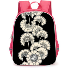 Kate Spade School Backpack StudentPack - Kate Spade Hollyhock Floral Clear Cream Poster