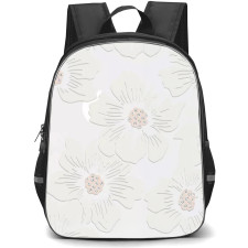Kate Spade School Backpack StudentPack - Kate Spade Hollyhock Floral Clear Cream With Stones Poster