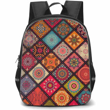Mandala Pattern School Backpack StudentPack - Mandala Pattern Colorful Art Poster