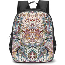 Mandala Pattern School Backpack StudentPack - Mandala Pattern Paisley Art On Beige Background