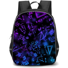 Art Pattern Backpack StudentPack - Physics Pink and Blue Font