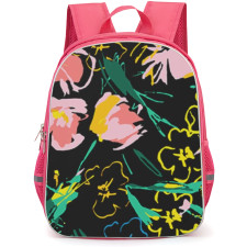 Ted Baker School Backpack StudentPack - Ted Baker Sketchy Magnolia Black Poster