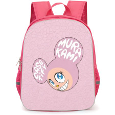 Takashi Murakami Backpack School Bag StudentPack - Takashi Murakami Pastel Pink Character Poster