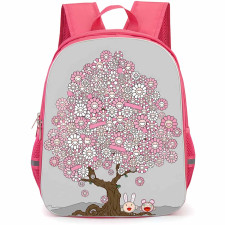 Takashi Murakami Backpack School Bag StudentPack - Takashi Murakami Smiling Flower Blossom Tree Poster