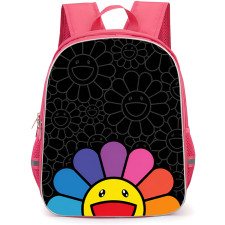 Takashi Murakami Backpack School Bag StudentPack - Takashi Murakami Smiling Rainbow Flower Poster