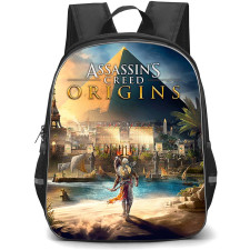 Assassins Creed Backpack School Bag StudentPack - Assassins Creed Origins Game Cover Poster