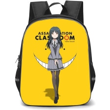 Assassination Classroom Yukiko Kanzaki Backpack StudentPack - Yukiko Kanzaki Standing On Yellow Background