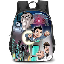 Astro Boy Backpack StudentPack - Astro Boy Characters Collage Cartoon Illustration