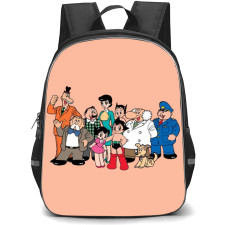 Astro Boy Backpack StudentPack - Astro Boy Characters Standing Cartoon Illustration