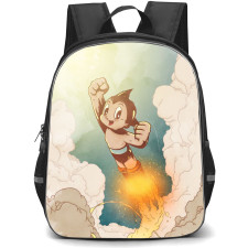 Astro Boy Backpack StudentPack - Astro Boy Flying In Clouds Happy Face