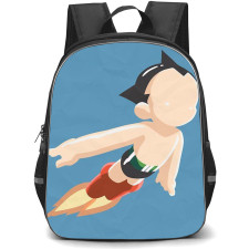 Astro Boy Backpack StudentPack - Astro Boy Flying No Face Illustration
