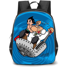 Astro Boy Backpack StudentPack - Astro Boy Professor Ochanomizu Blue Background