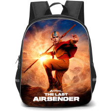 Avatar The Last Airbender Aang Backpack School Bag StudentPack - Aang Fierce Stance Portrait Series Poster