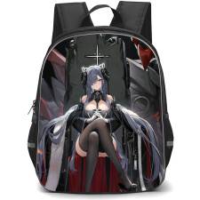 Azur Lane August von Parseval Backpack StudentPack - August von Parseval Sitting On Throne Illustration Art