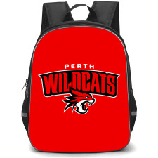 National Basketball League Perth Wildcats Backpack School Bag StudentPack - Perth Wildcats Logo On Red Background