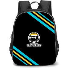 Brampton Honey Badgers Backpack School Bag StudentPack - Brampton Honey Badgers Large Logo With Stripe