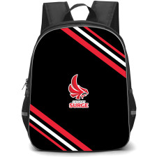 Calgary Surge Backpack School Bag StudentPack - Calgary Surge Large Logo With Stripe