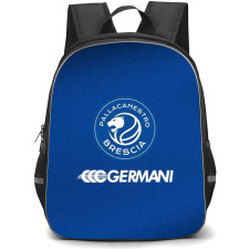 Pallacanestro Brescia Backpack School Bag StudentPack - Pallacanestro Brescia Logo On Blue Background