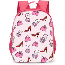 Barbie Backpack StudentPack - Barbie Shoes And Bag Pattern Art