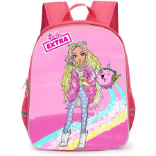 Barbie Backpack StudentPack - Barbie Standing With Pink Pet Comic Art