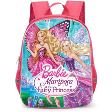 Barbie Mariposa Backpack StudentPack - Barbie Mariposa Two Fairies Flying Movie Poster Cartoon Art