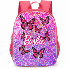 Barbie Mariposa Backpack StudentPack - Barbie Mariposa Logo With Butterflies Movie Art