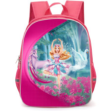 Barbie Odette Backpack StudentPack - Barbie Odette Dancing With Lila And The Swan Cartoon Art