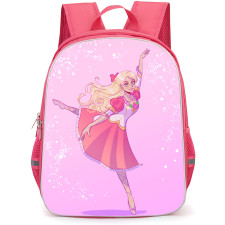 Barbie Rapunzel Backpack StudentPack - Barbie Rapunzel Dancing Pink Cartoon