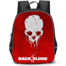 Back 4 Blood Backpack School Bag StudentPack - Back 4 Blood Skull Logo Brush Art
