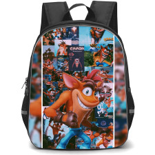 Crash Bandicoot Crash School Backpack StudentPack - Crash Thumbs Up Portrait Collage