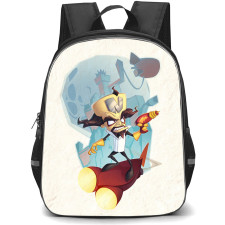 Crash Bandicoot Neo School Backpack StudentPack - Neo Fighting Stance Cartoon Art