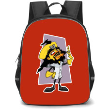 Crash Bandicoot Neo School Backpack StudentPack - Neo Laughing Portrait Cartoon Art Sticker On Red Background