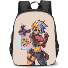 Crash Bandicoot Tawna School Backpack StudentPack - Tawna Fierce Portrait Cartoon Art