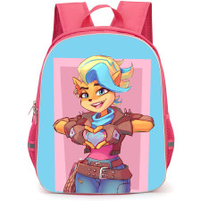 Crash Bandicoot Tawna School Backpack StudentPack - Tawna Heart Portrait Cartoon Art
