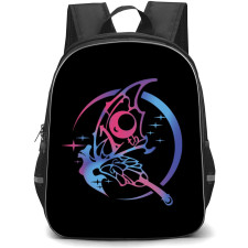 Bayonetta Backpack StudentPack - Bayonetta 10th Anniversary Illustration Art On Black Background