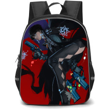 Bayonetta Backpack StudentPack - Bayonetta The Famed Witch Drawing Art Poster