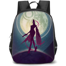 Bayonetta Backpack StudentPack - Bayonetta Silhouette Art Retro Poster