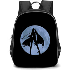 Bayonetta Backpack StudentPack - Bayonetta Silhouette On Moon Background