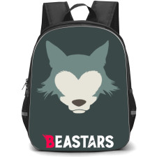 Beastars Legoshi Backpack StudentPack - Legoshi Minimalist Art Grey Background