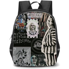 Beetlejuice Backpack StudentPack - Beetlejuice Cartoon Art Collage